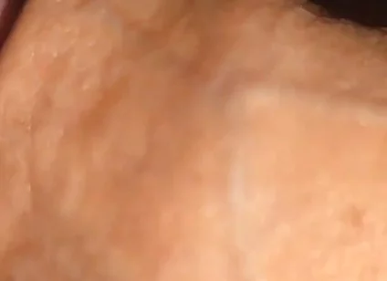 Creamy Pre-cum Slowly Sliding Down the Hole.