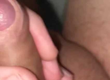 Jerking off Small Tiny Uncut Dick with Cumshot