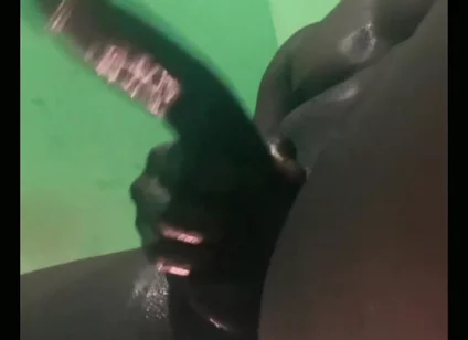 Part 1long Dick Guy Hides and Beat His Big Black Cock