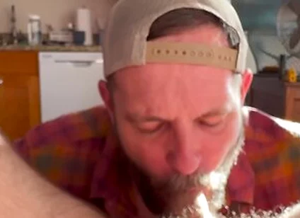Sucking Off A Handsome Hairy Friend
