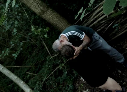 Twink Caught in the Woods Sucking Big Cock Grandpa