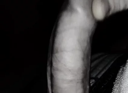 Late Night Cum. Sliding Foreskin on Dickhead. Close up Orgasm.