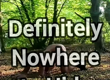 Ass up in Public Woodland