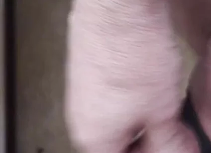 My Friend Sits in a Chair and Jerks His Cock While Watching the Video Until He Orgasms