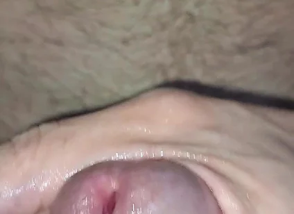 Close-up and Great Cumshot with My Saliva.