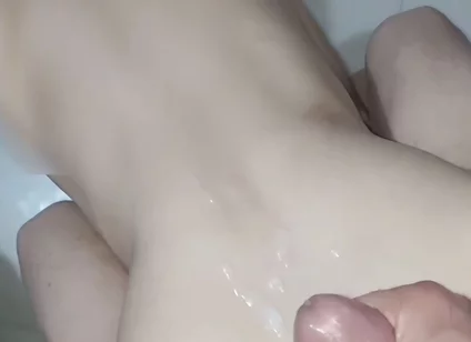 Monster’s Red-shorts Twink Duo: 1-meter Cum Blast on Neck