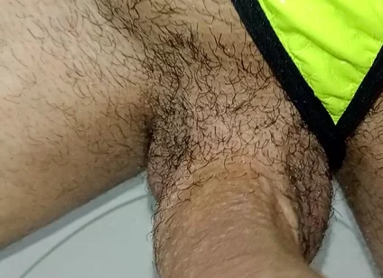 Big Hairy Cock, Masturbates in Public Bathroom I Almost Got Caught,hairy Gay