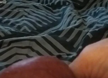 My Friend Lies on the Bed and Plays with His Big Cock