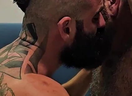 Master's Cock Fucks Juicy Hairy Hole. Bearded Master Fucks Robhairy