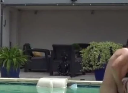 Twink fucked raw by his friend in the swimming pool