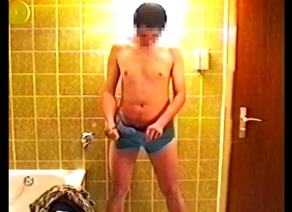 Erect Penis Pee and Hump Masturbation with Hi8 Camera