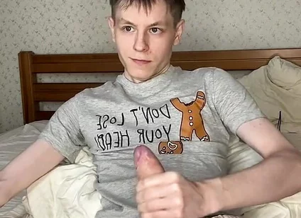 Three Days Abstinence Ends in Twink Bed Flooding
