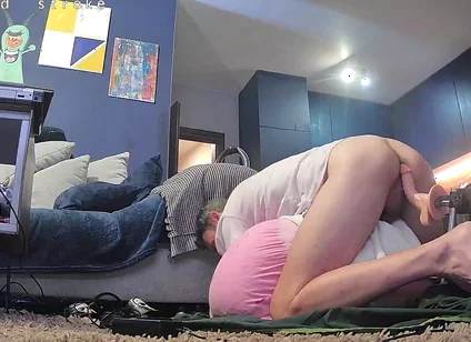 Kiara take two dildos in ass