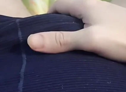 Teasing My Throbbing Bulge - Jerking off Through the Thin Fabric