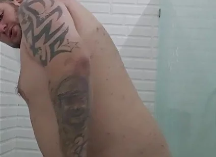Jimbob Soapy Shower Dildo Riding