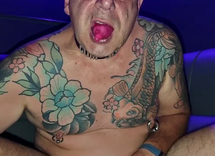 Fun with Filled User Condom in Gay Porn Cinema