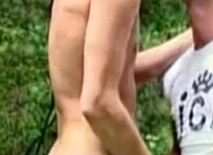 Straight twink fucked outdoor for fist time