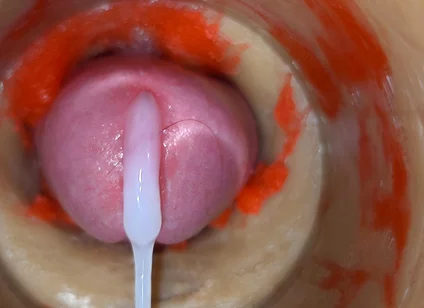 Camera Deep Inside Tight Pussy Captures Huge Cum Explosion 4K