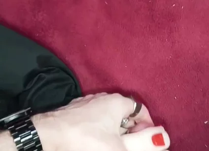 Red Nails Foot Fetish