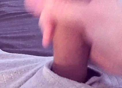 Watching Porn Leads to Noisy Cumshot After Quick Horny Wank
