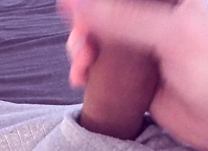 Watching Porn Leads to Noisy Cumshot After Quick Horny Wank